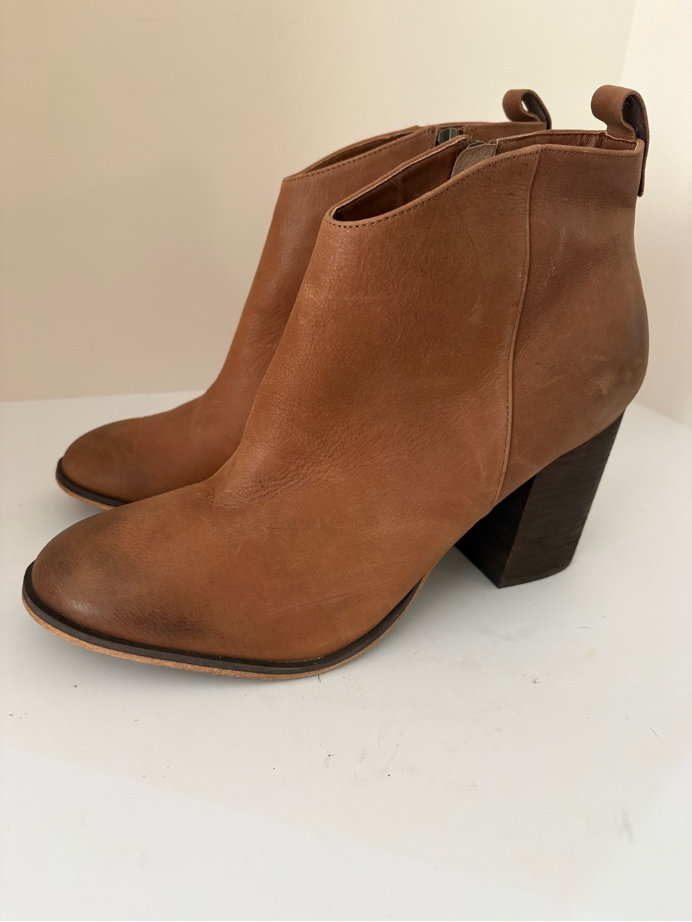 NWT BP. Nordstrom Rack Cognac Booties Size 12